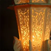 Floral Carved Lamp
